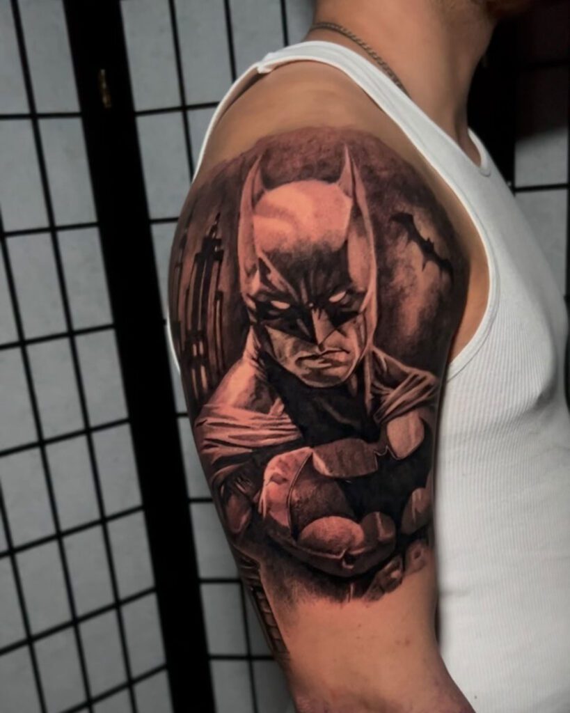 Amazing Batman Tattoo On The Arm