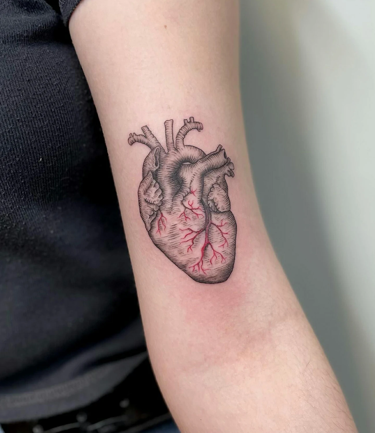Realistic Heart Tattoo