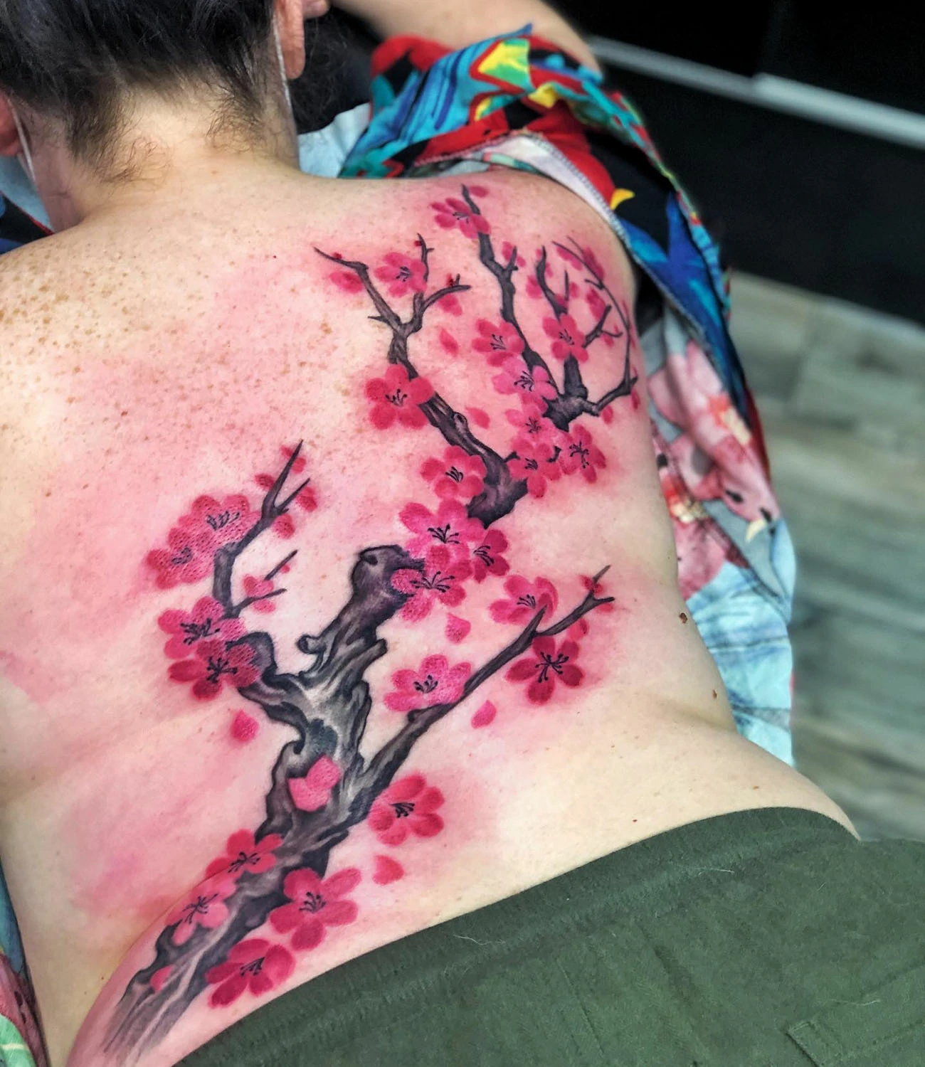 Back Cherry Blossom Tattoo