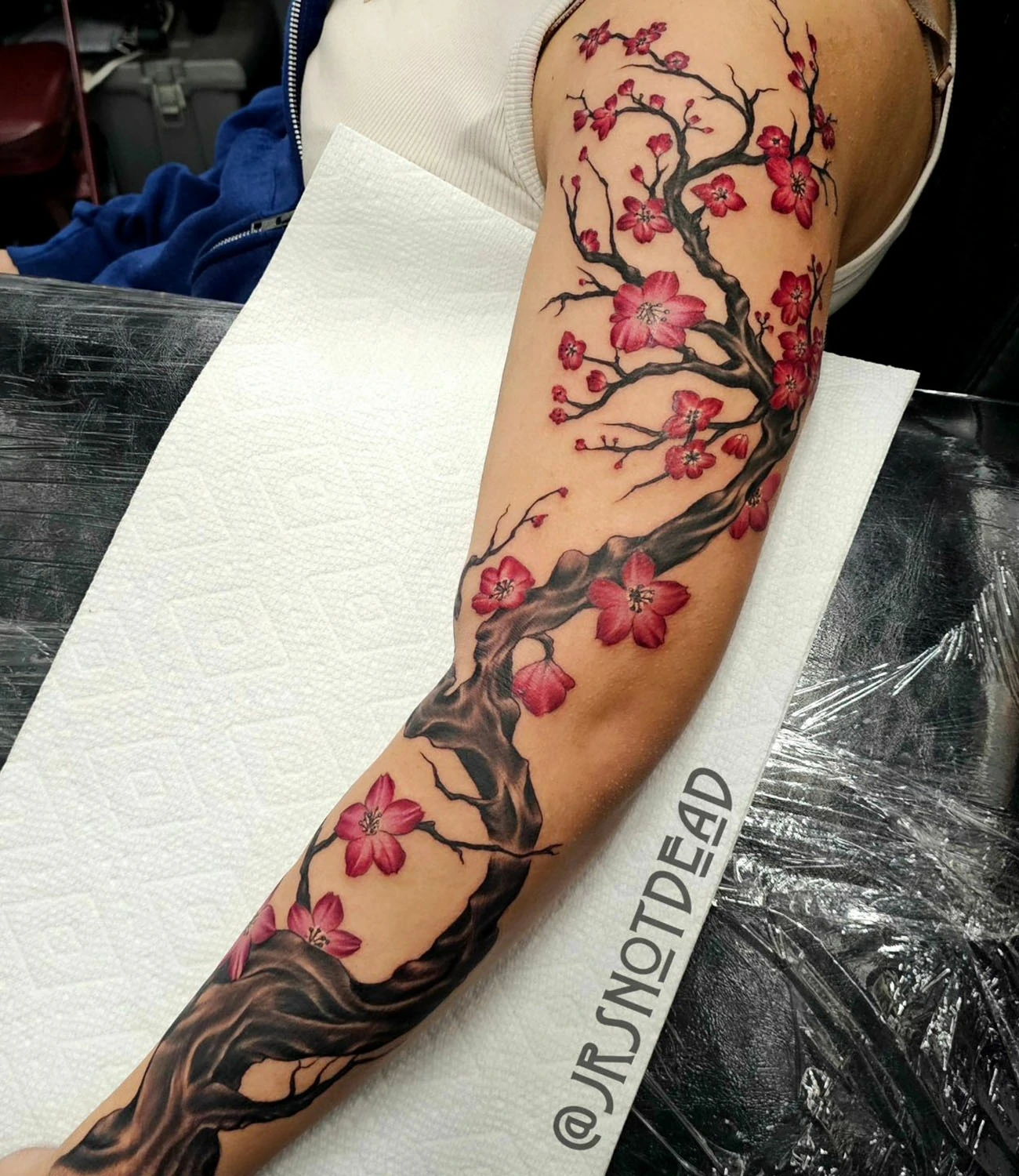 Cherry Blossom Tattoo Sleeve