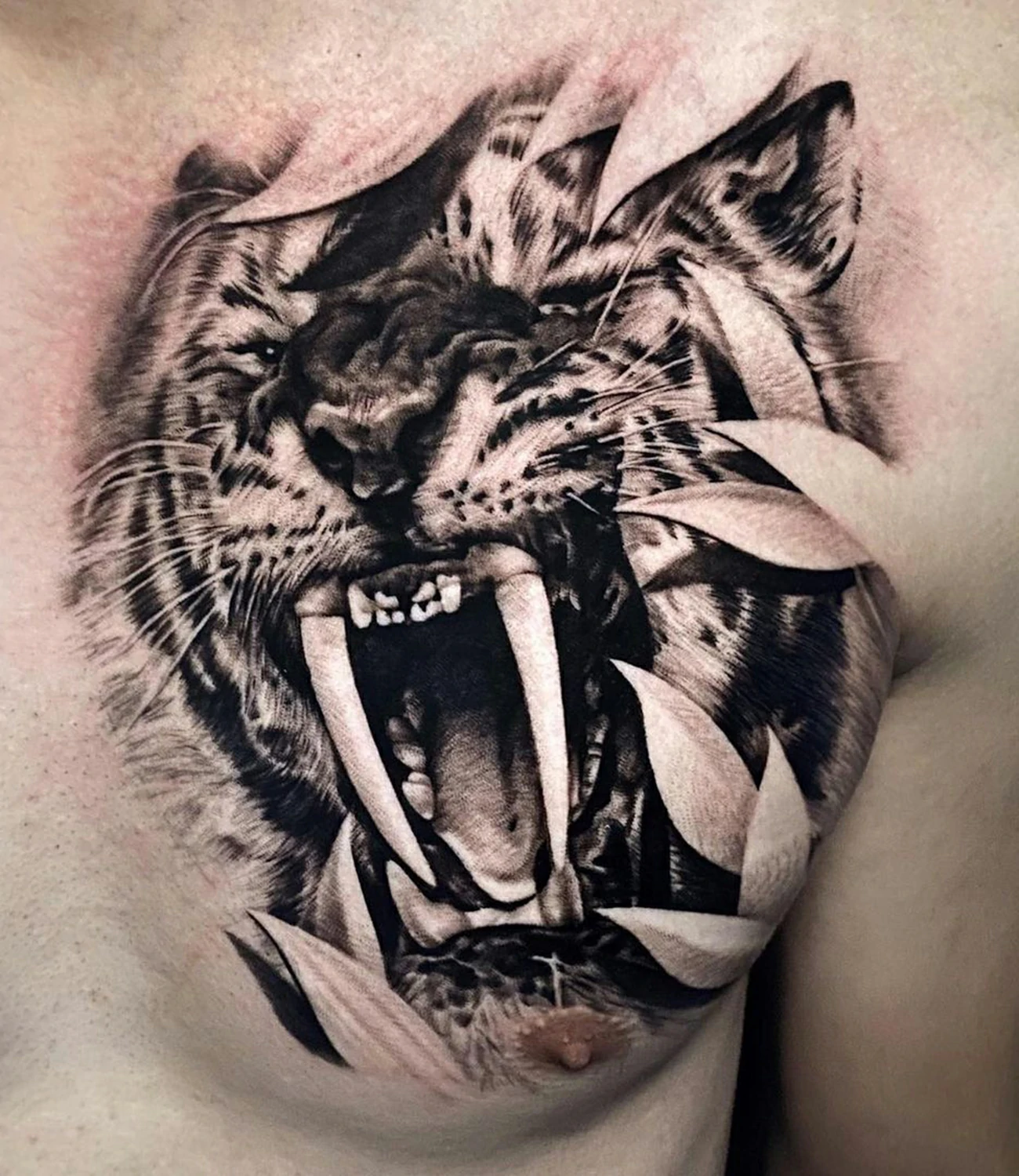 Saber Tooth Tiger Tattoo