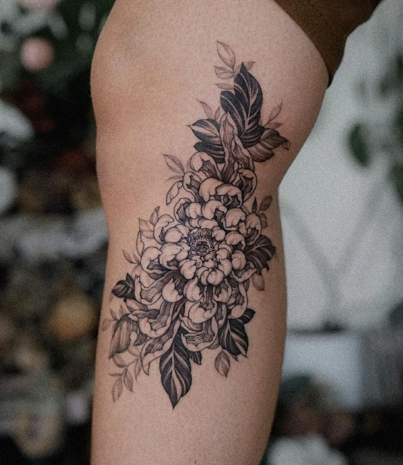 Chrysanthemum Flower Tattoo #chrysanthemumtattoo