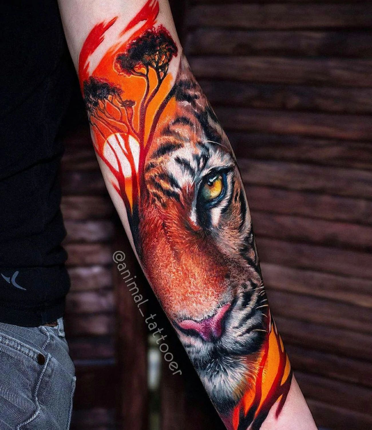 Tiger Stripes Tattoo