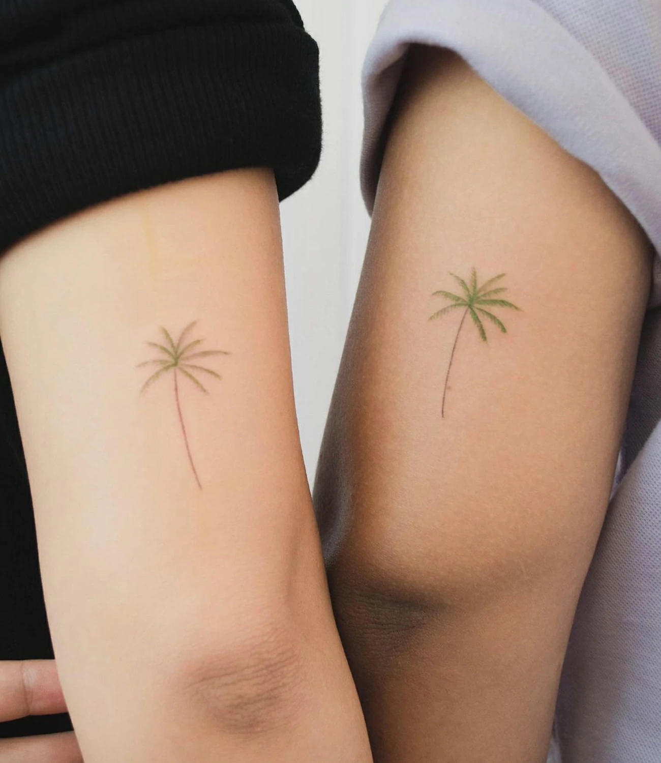Minimalist Palm Tree Tattoo