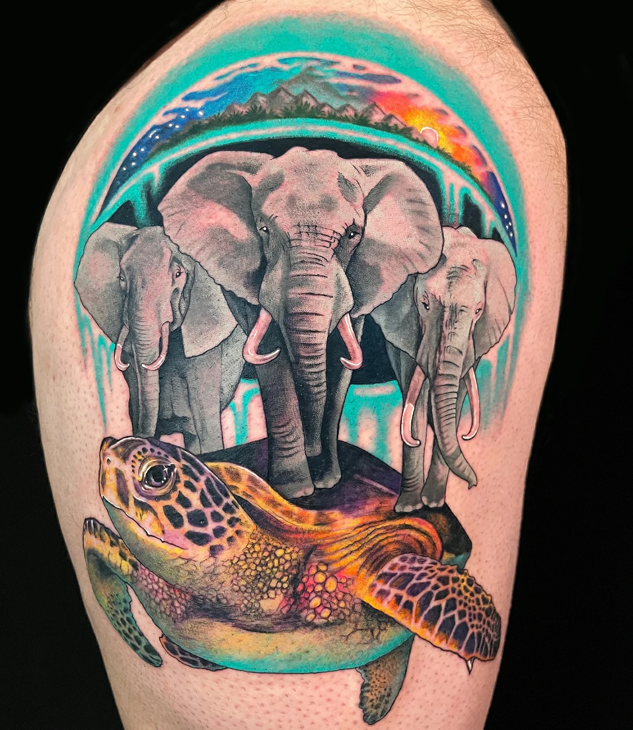 African Elephant Tattoo