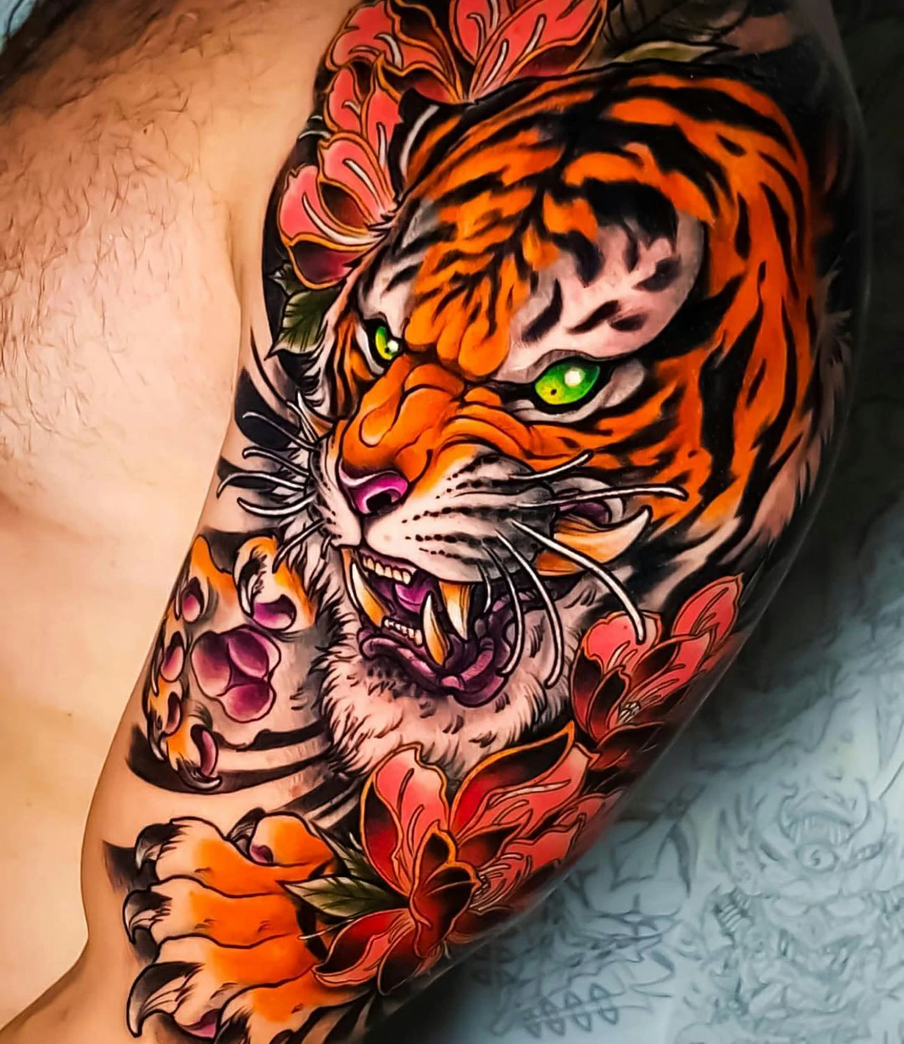 Asian Tiger Tattoo