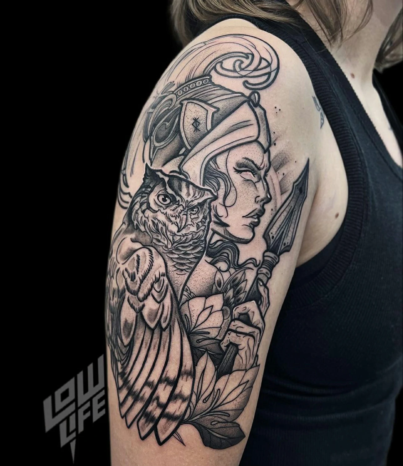 Athena Owl Tattoo