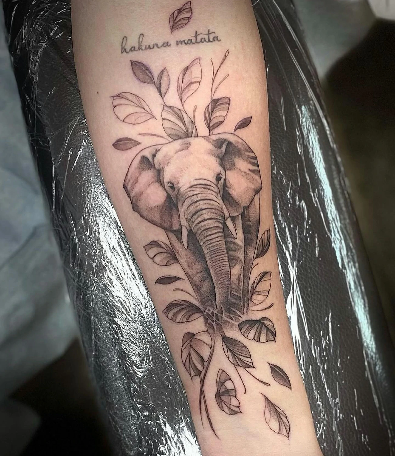 Elephant Forearm Tattoo