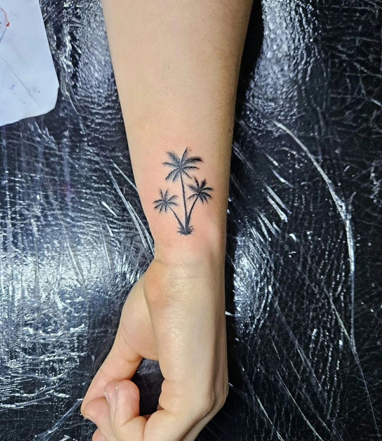 Palm Tree Tattoo Wrist