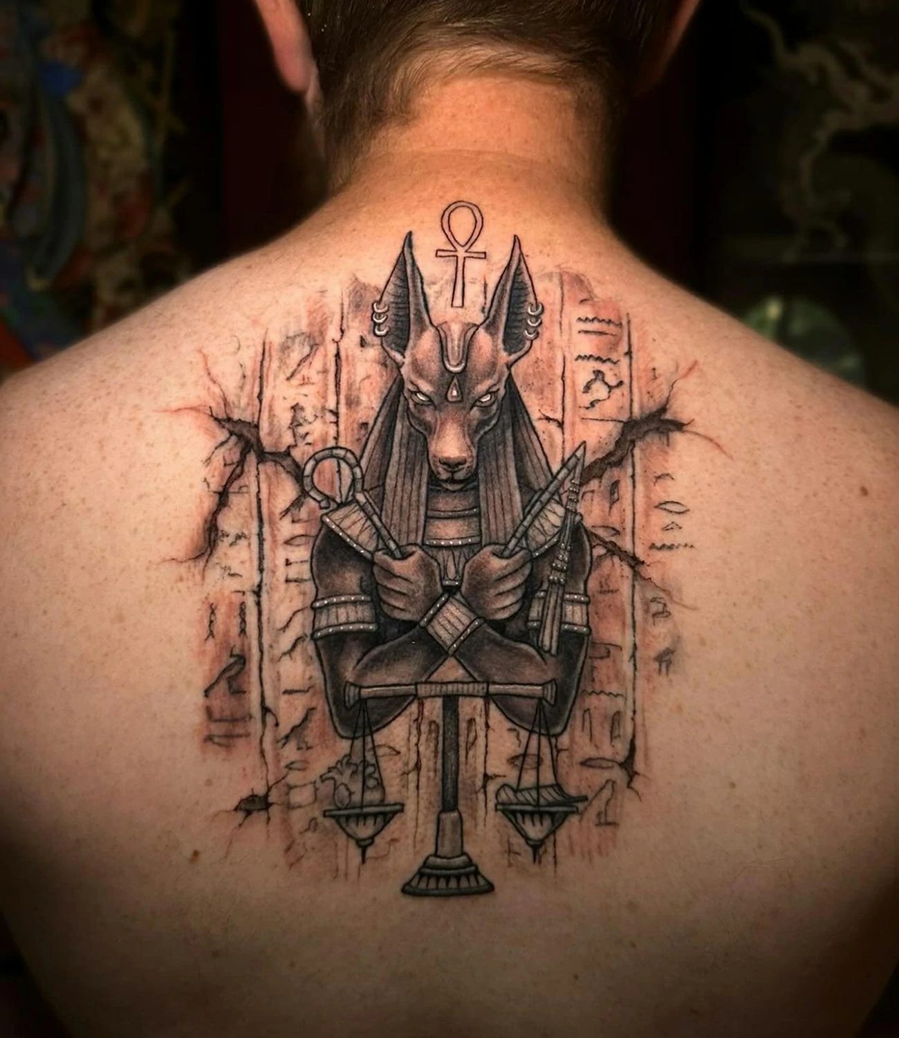 Anubis Scales of Justice Tattoo