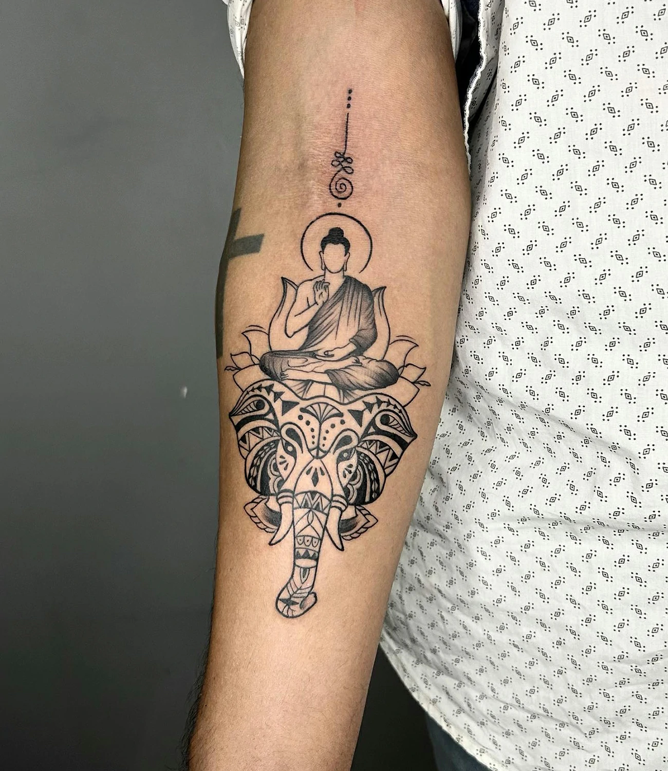 Buddha Elephant Tattoo