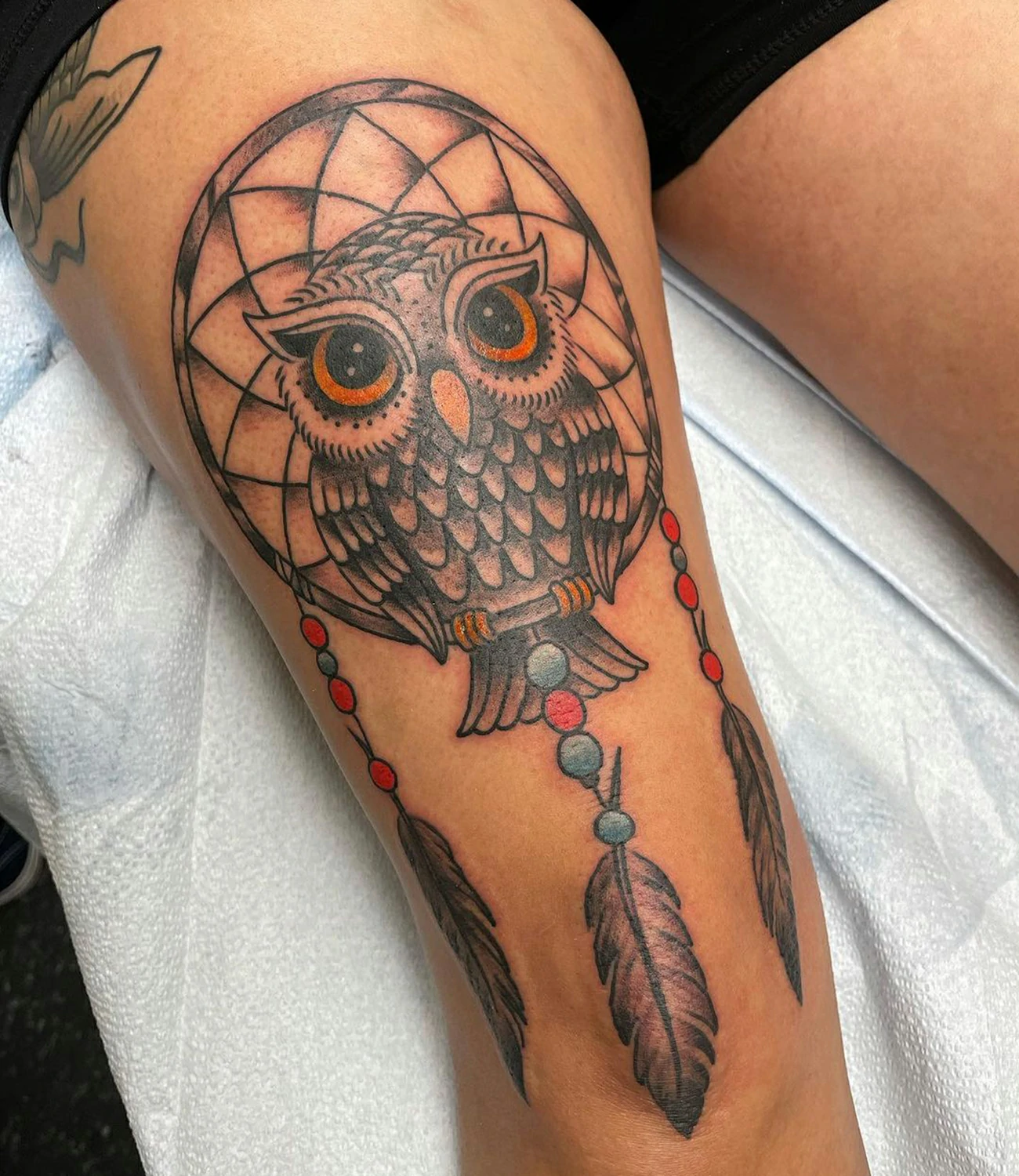 Owl Dream Catcher Tattoo