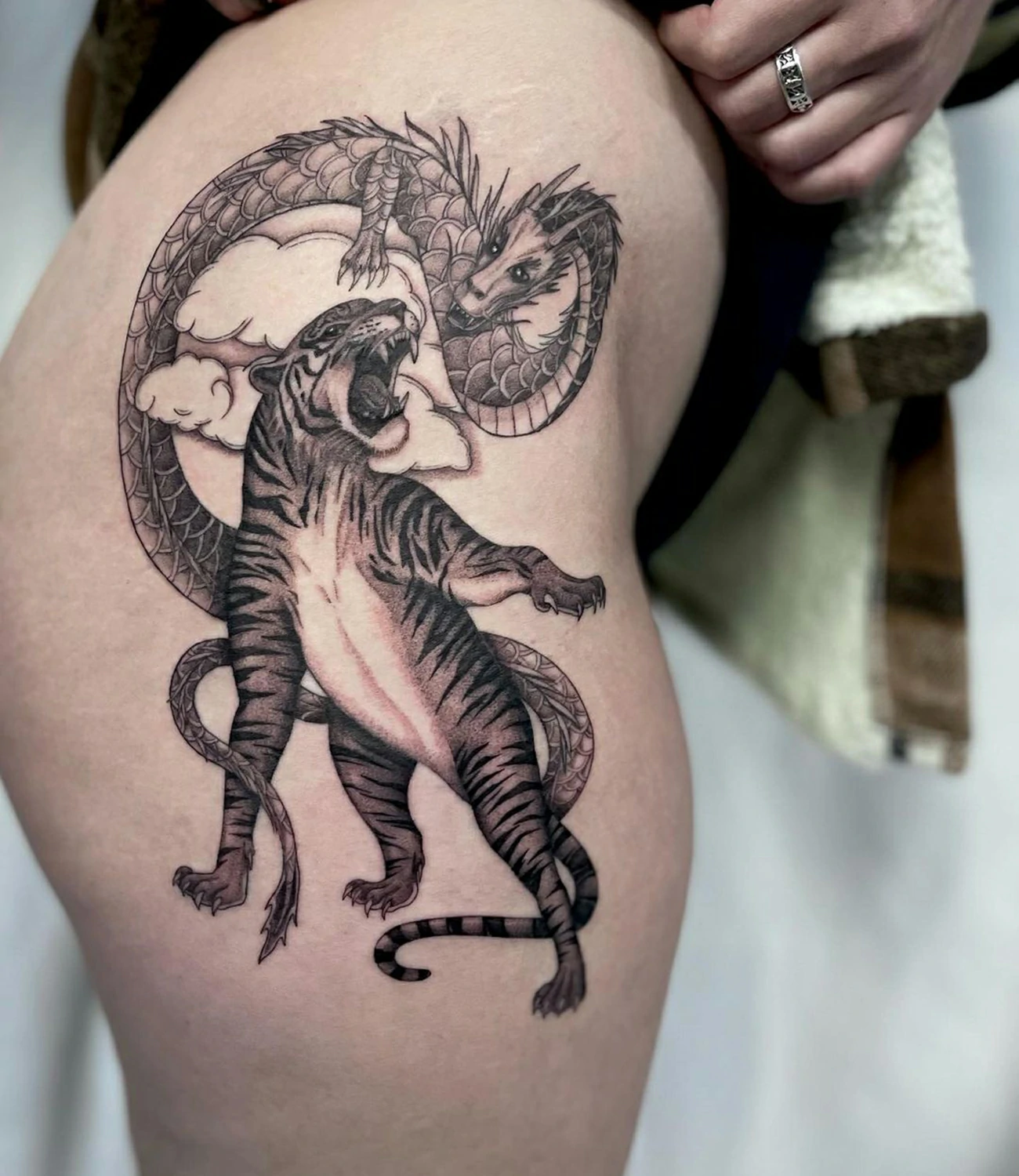 Dragon and Tiger Tattoo
