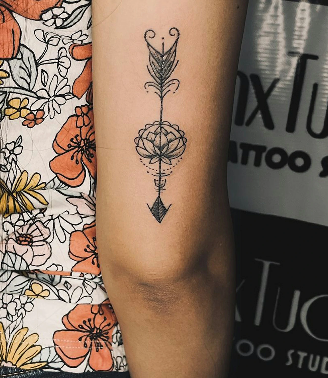 Lotus Arrow Tattoos