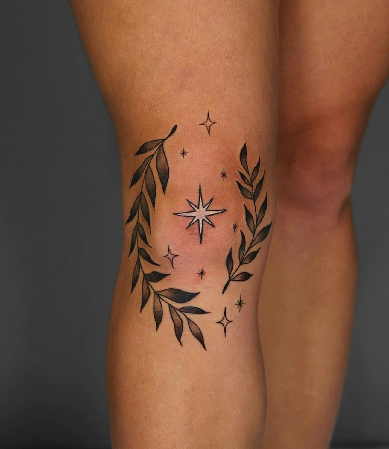 Knee Tattoos for Females