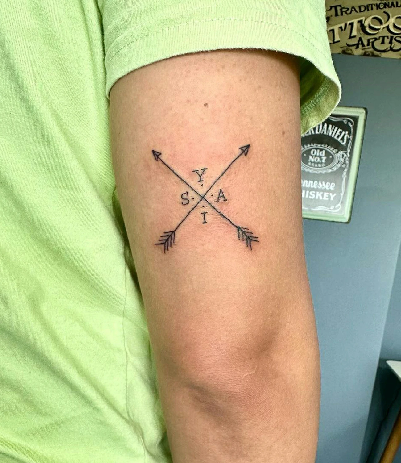 Crossed Arrows Tattoo