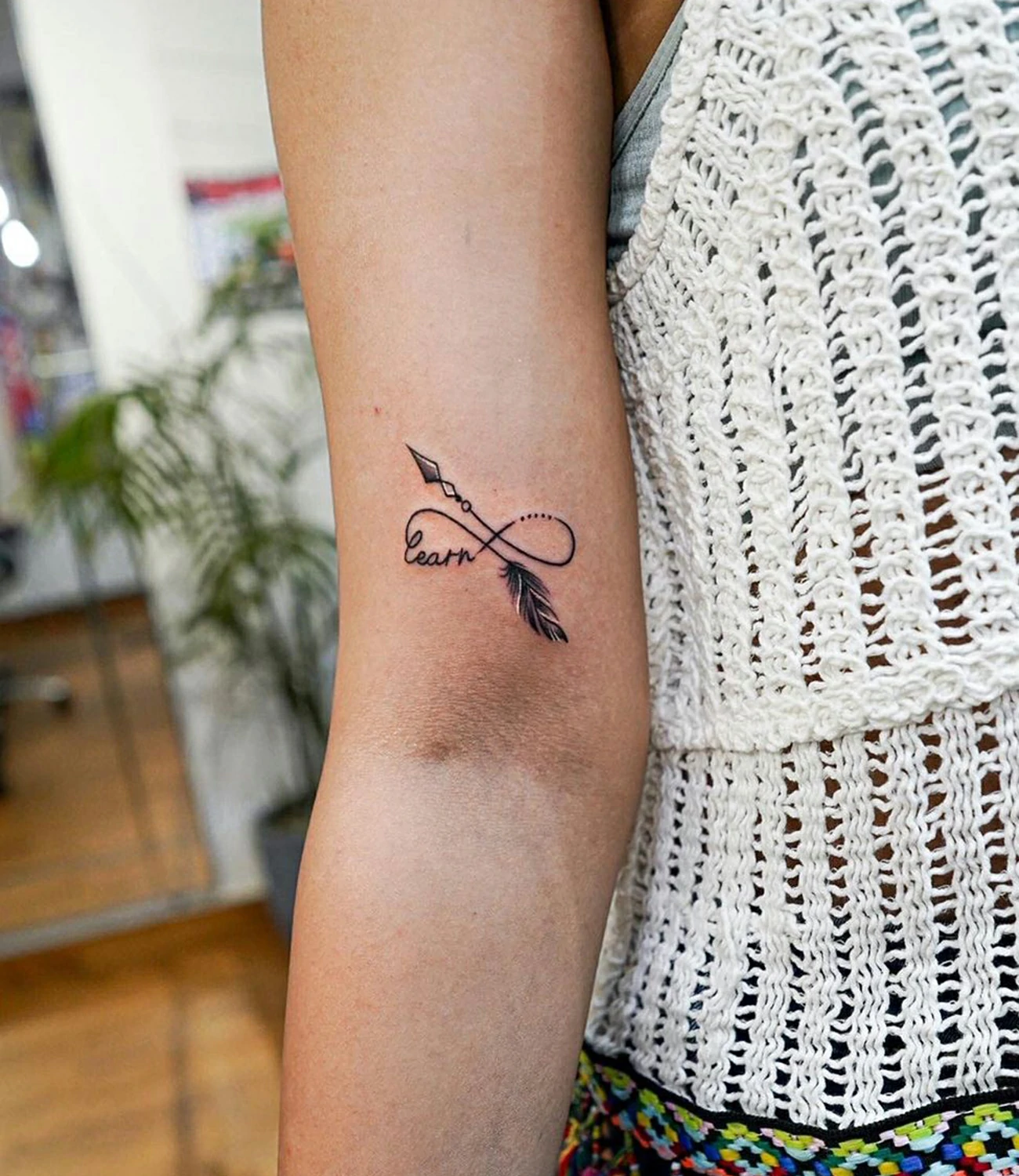 Infinity Arrow Tattoo