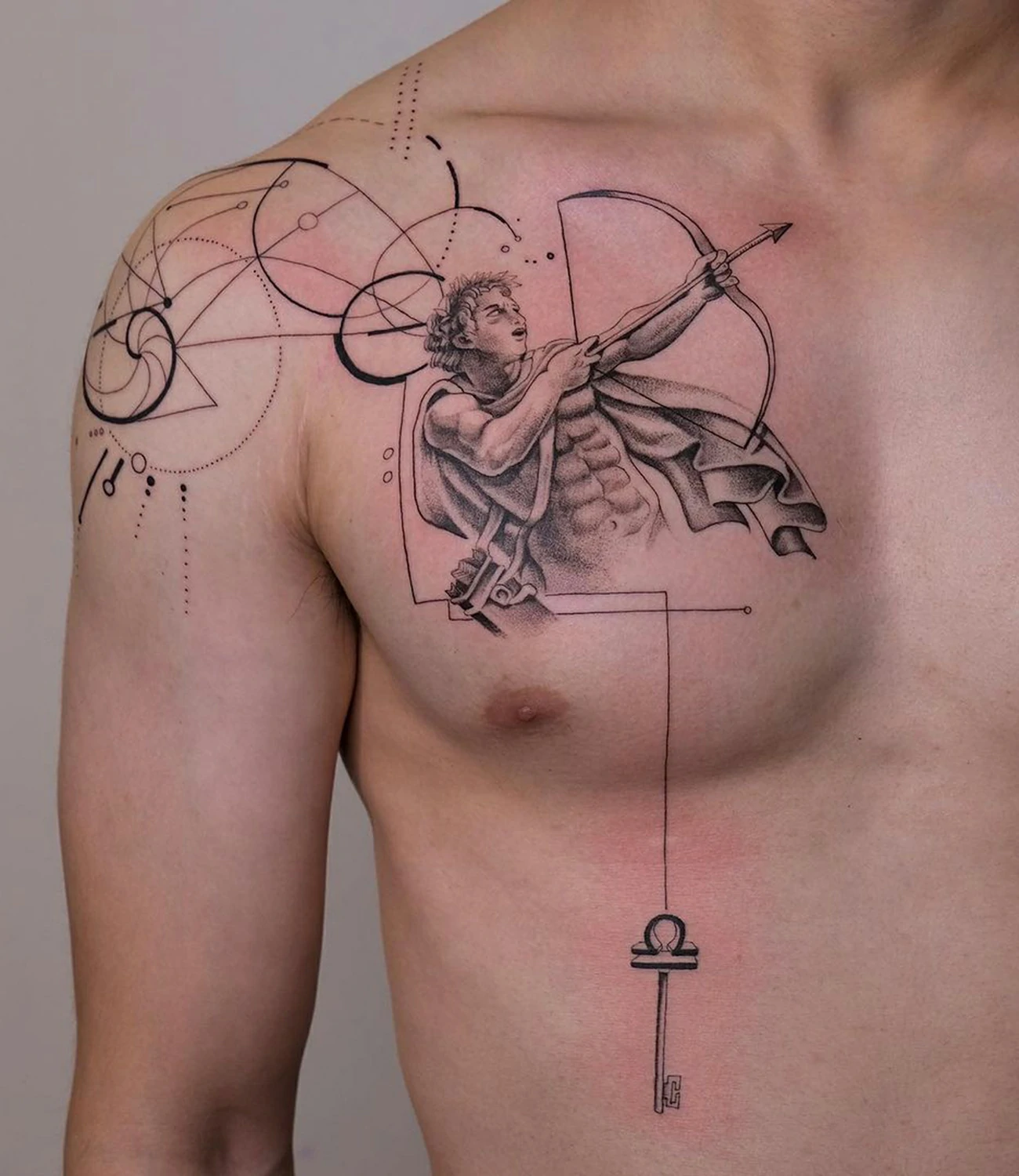 Sagittarius Bow and Arrow Tattoo