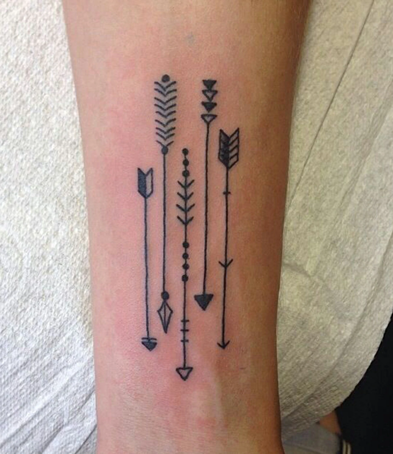 Arrow Tattoos with Four Arrows