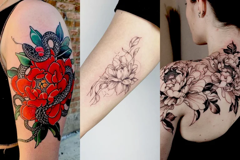 39 Beautiful Peony Tattoo Ideas with Meaning | Unique Placement Ideas