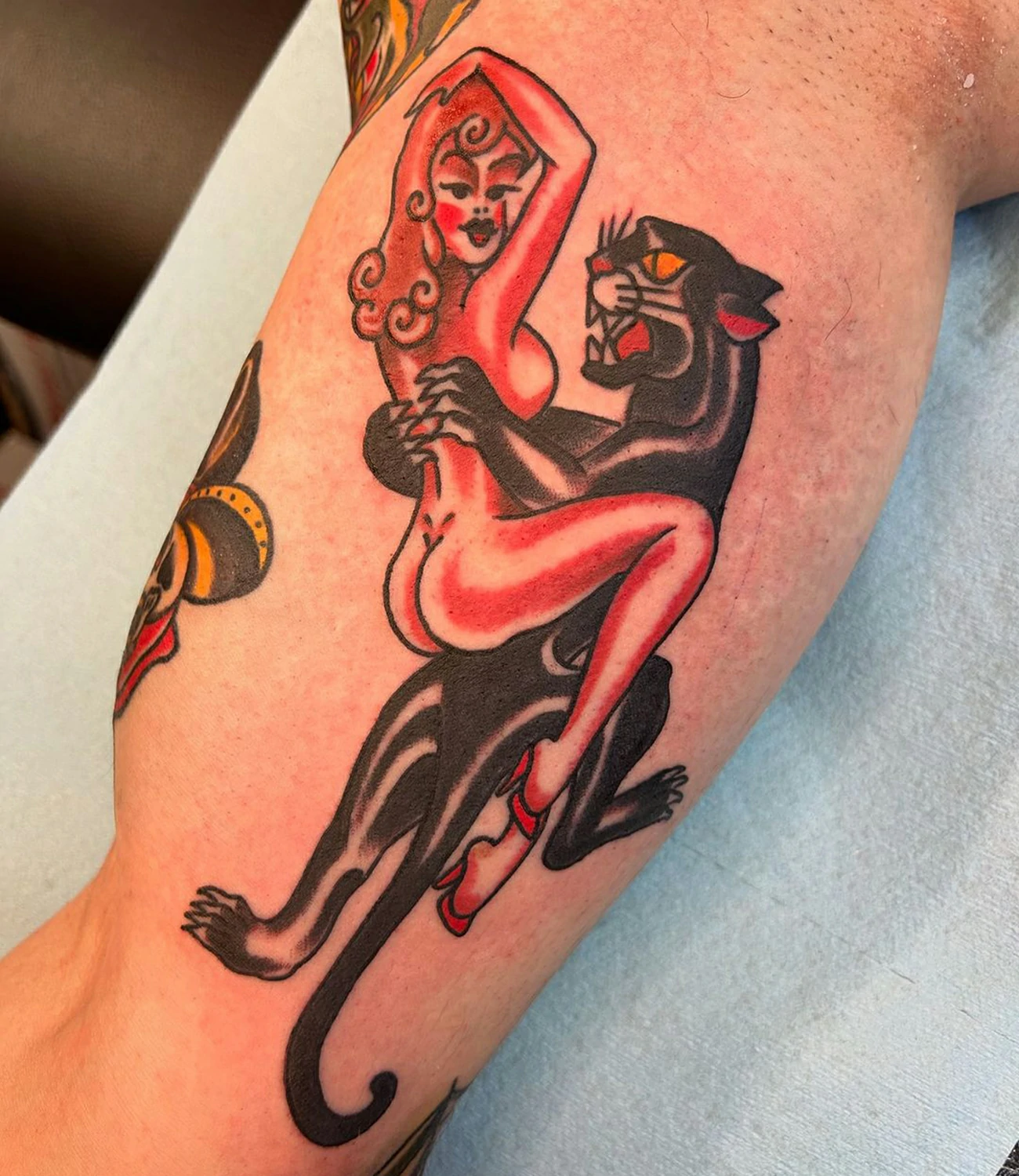 Sailor Jerry Traditional Panther Tattoo