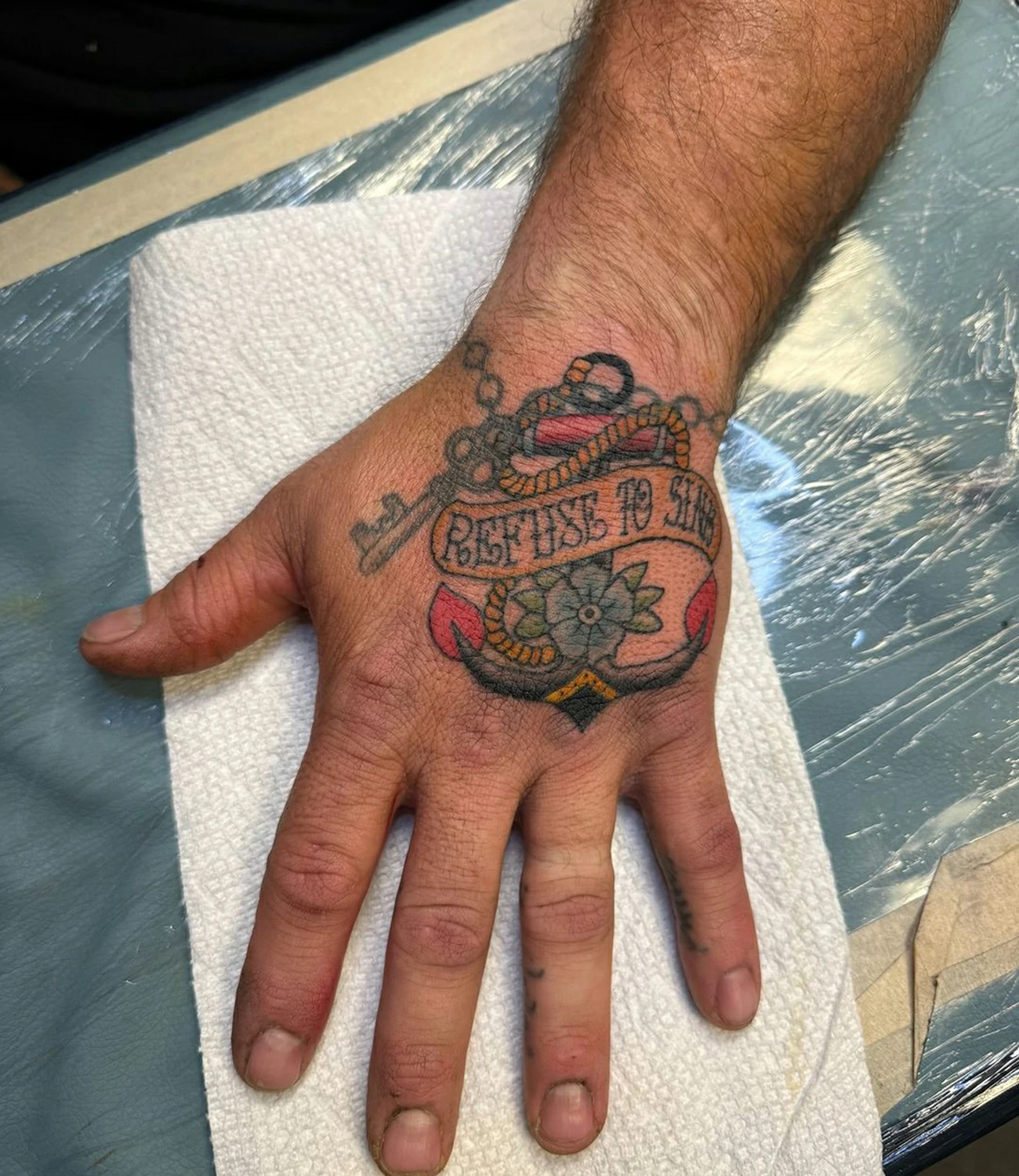 Sailor Jerry Hand Tattoos