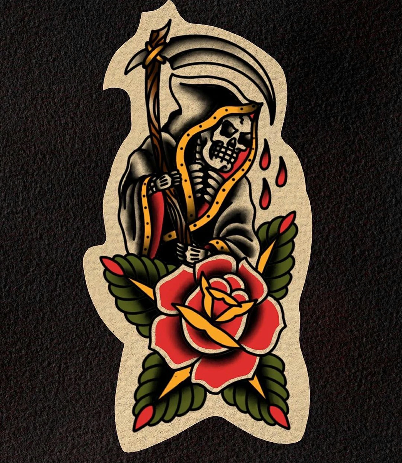 Sailor Jerry Grim Reaper Tattoo
