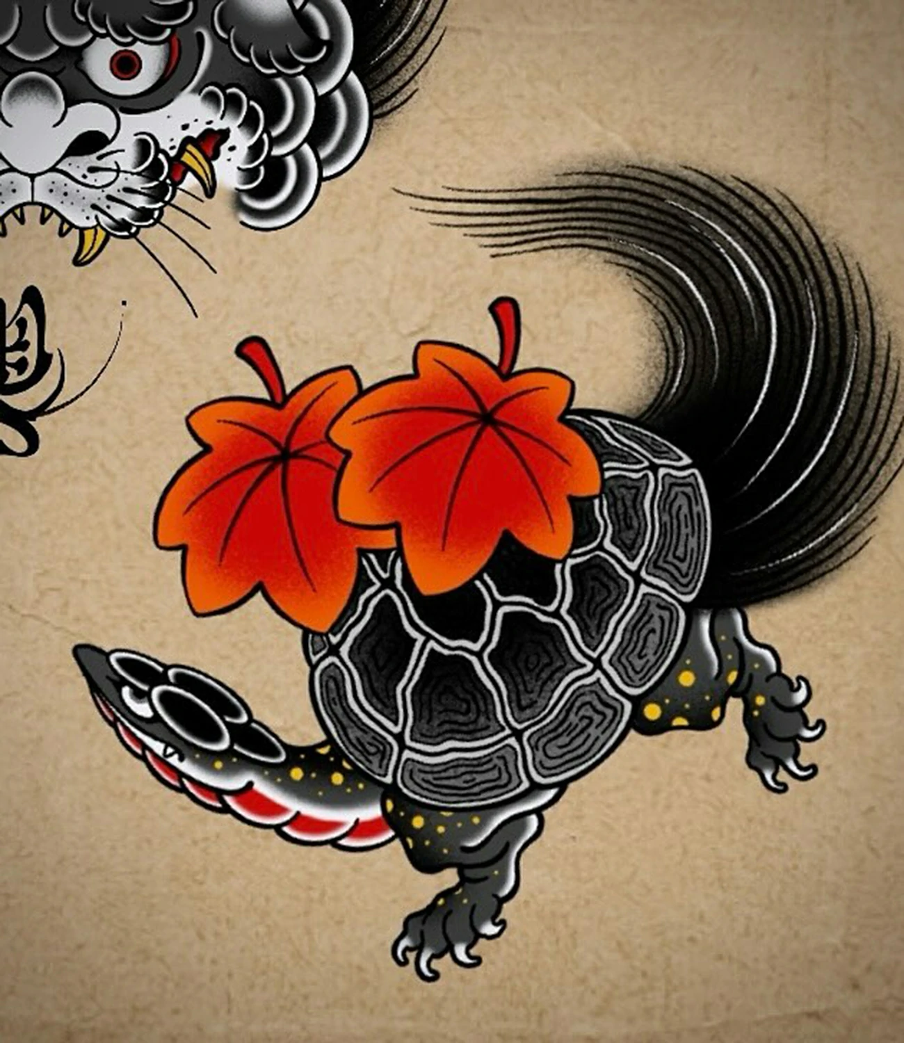 Japanese Turtle Tattoo