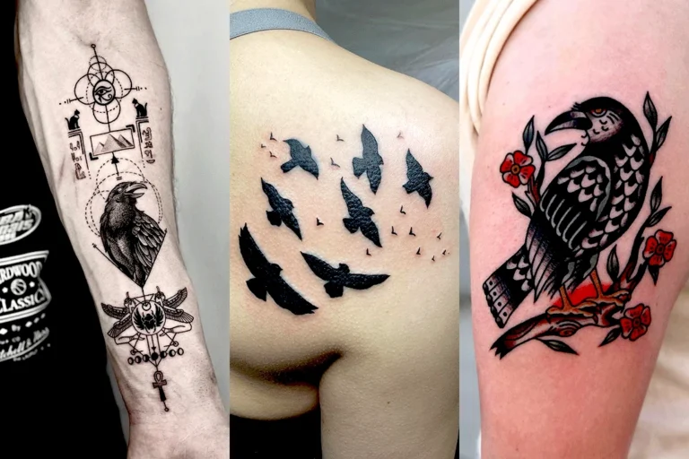 46 Perfect Crow Tattoo Art for Your Next Ink
