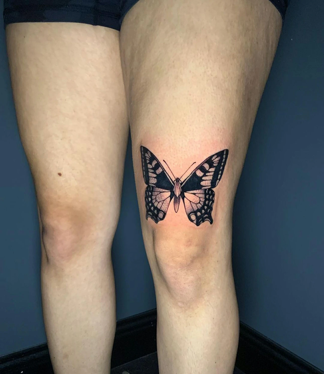 Butterfly Knee Tattoo