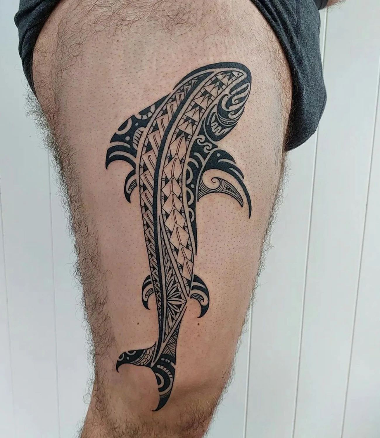 Polynesian Shark Tattoo