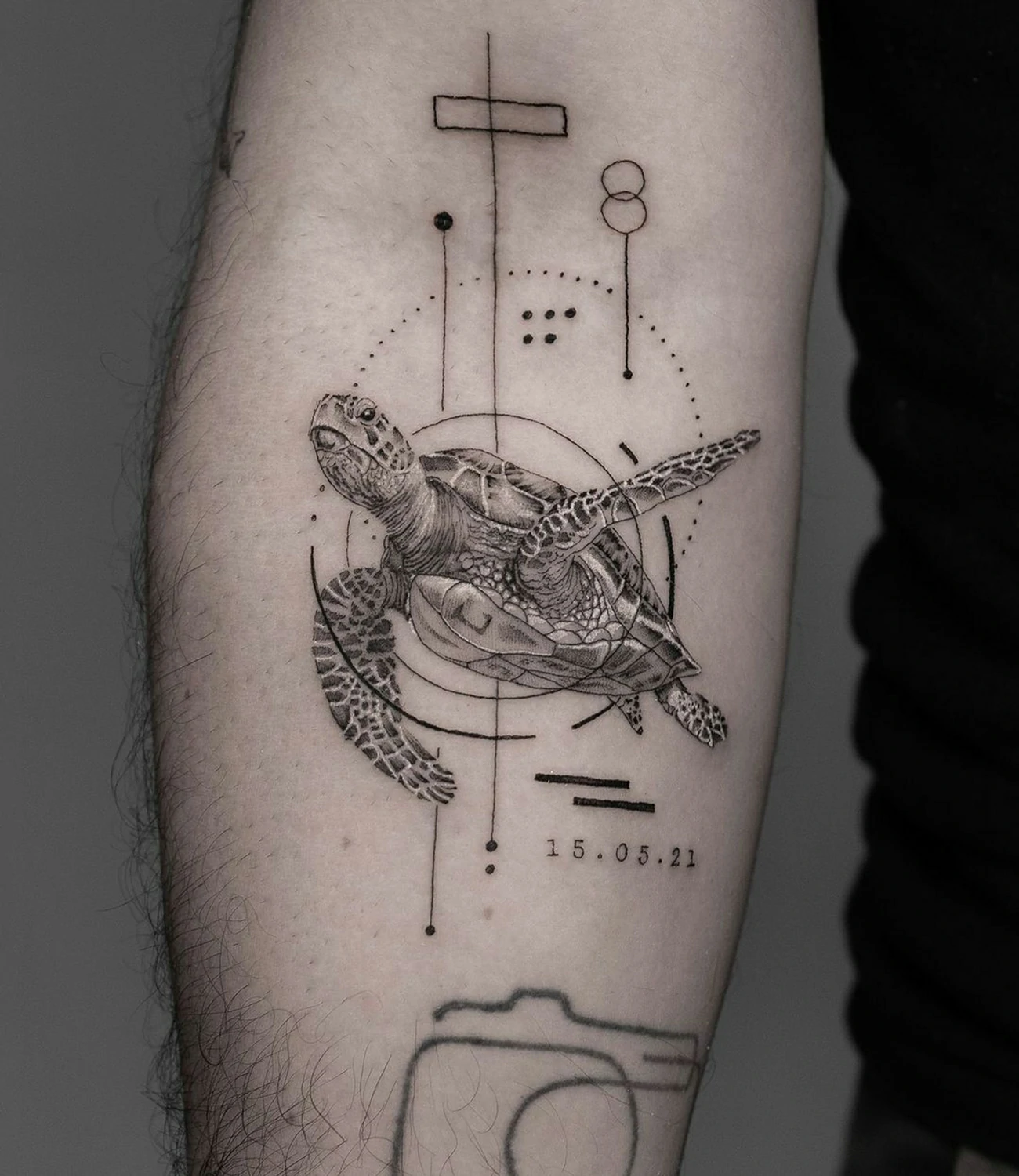 geometric tattoo animal
