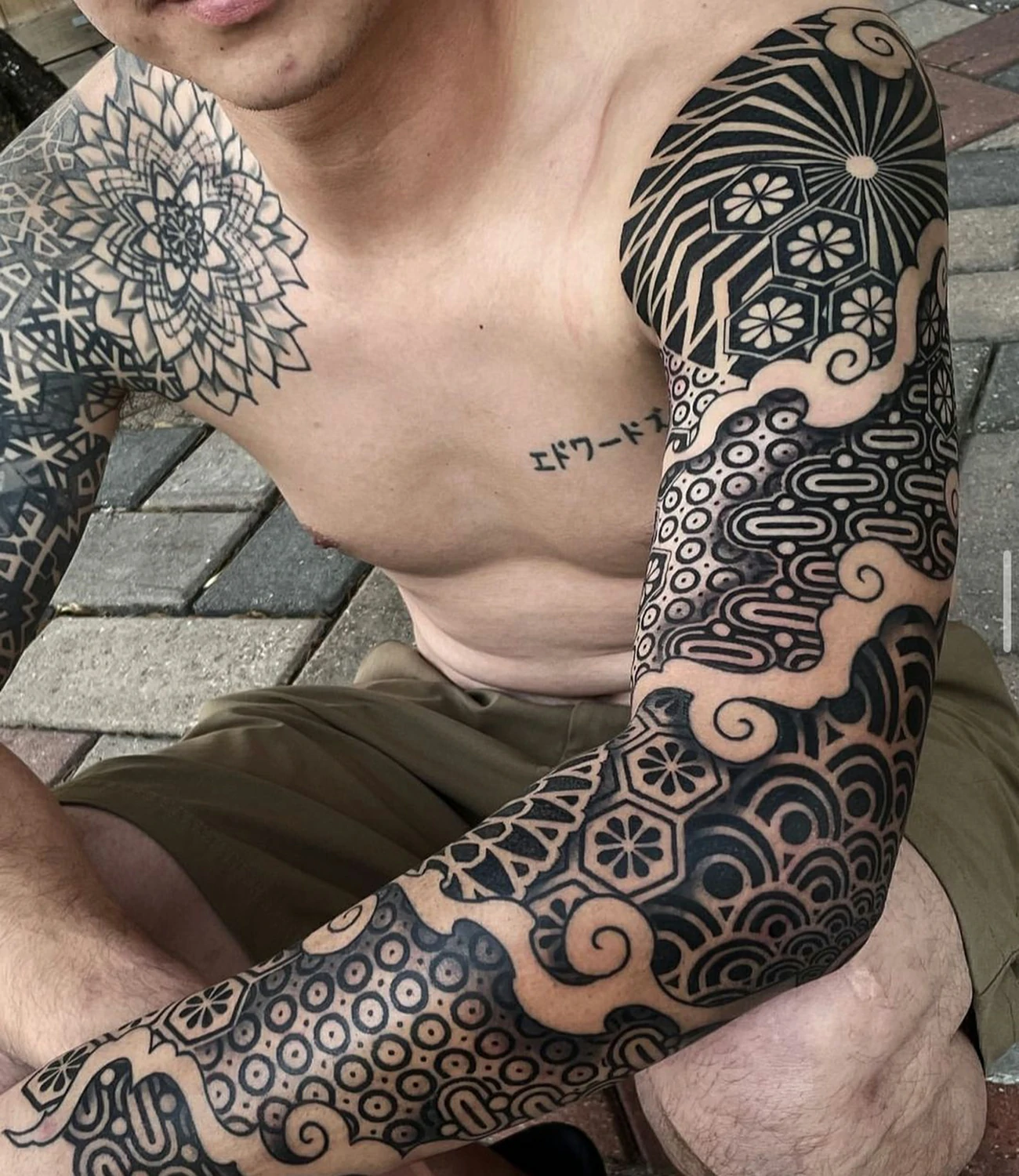 geometric japanese tattoo
