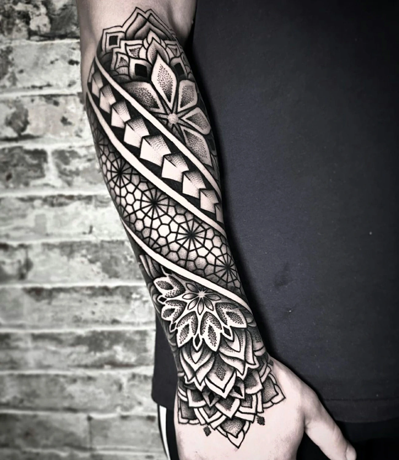 geometric tribal tattoo
