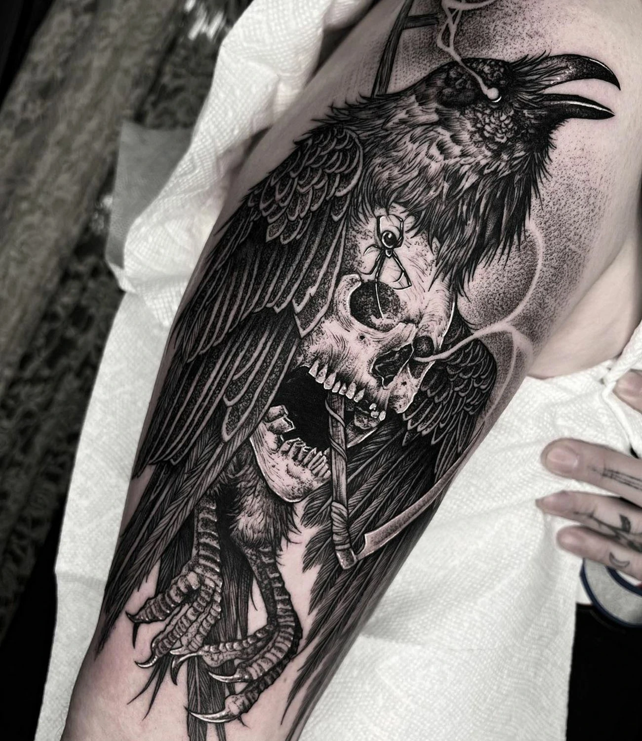 Gothic Crow Tattooa