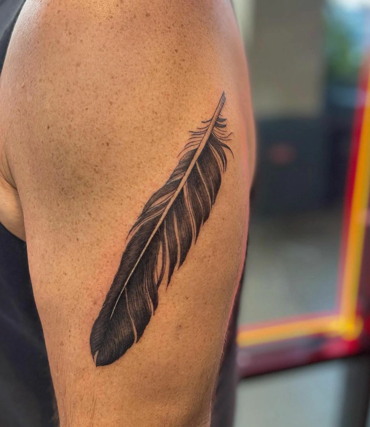 Crow Feather Tattoo